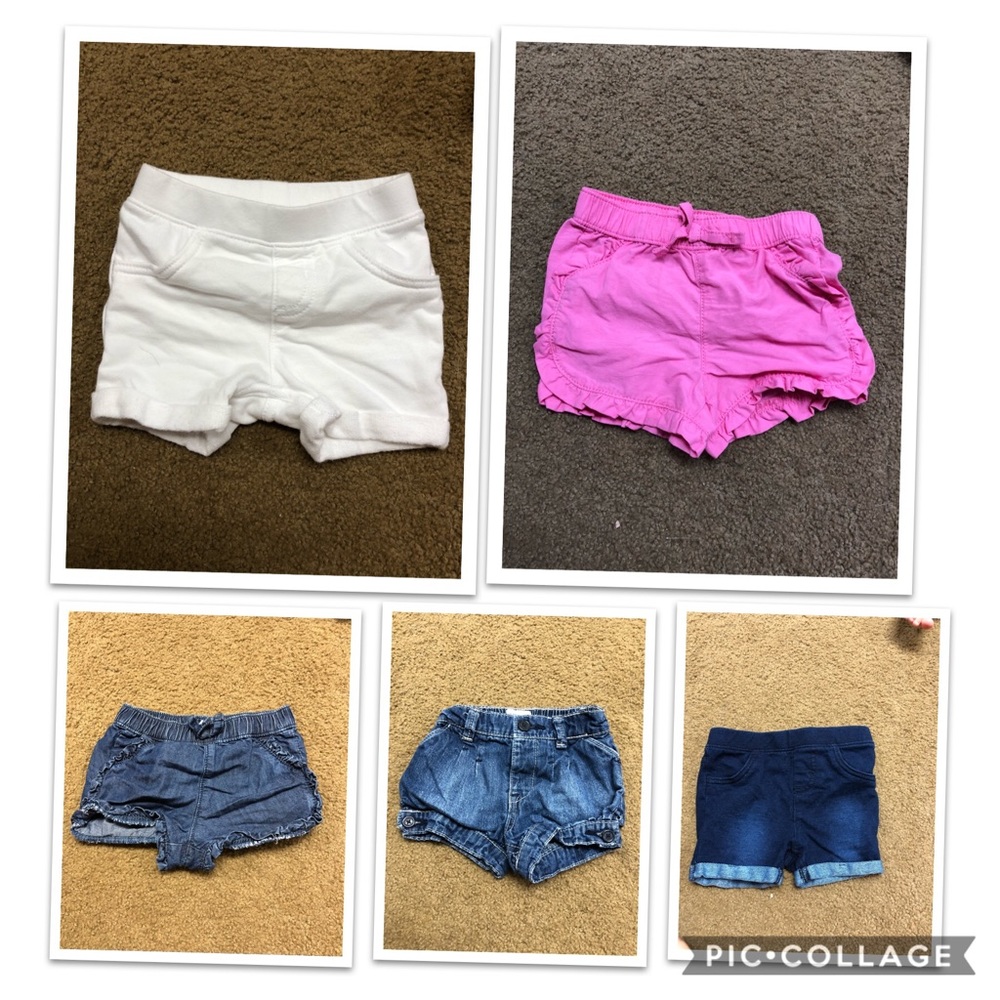 12 months baby girl shorts